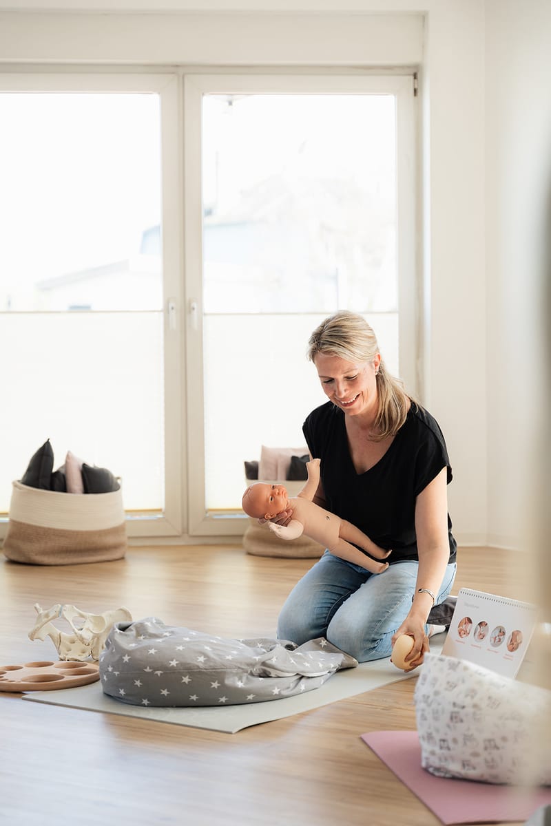 Setup für Babymassage- und Stillberatungs-Kurse
